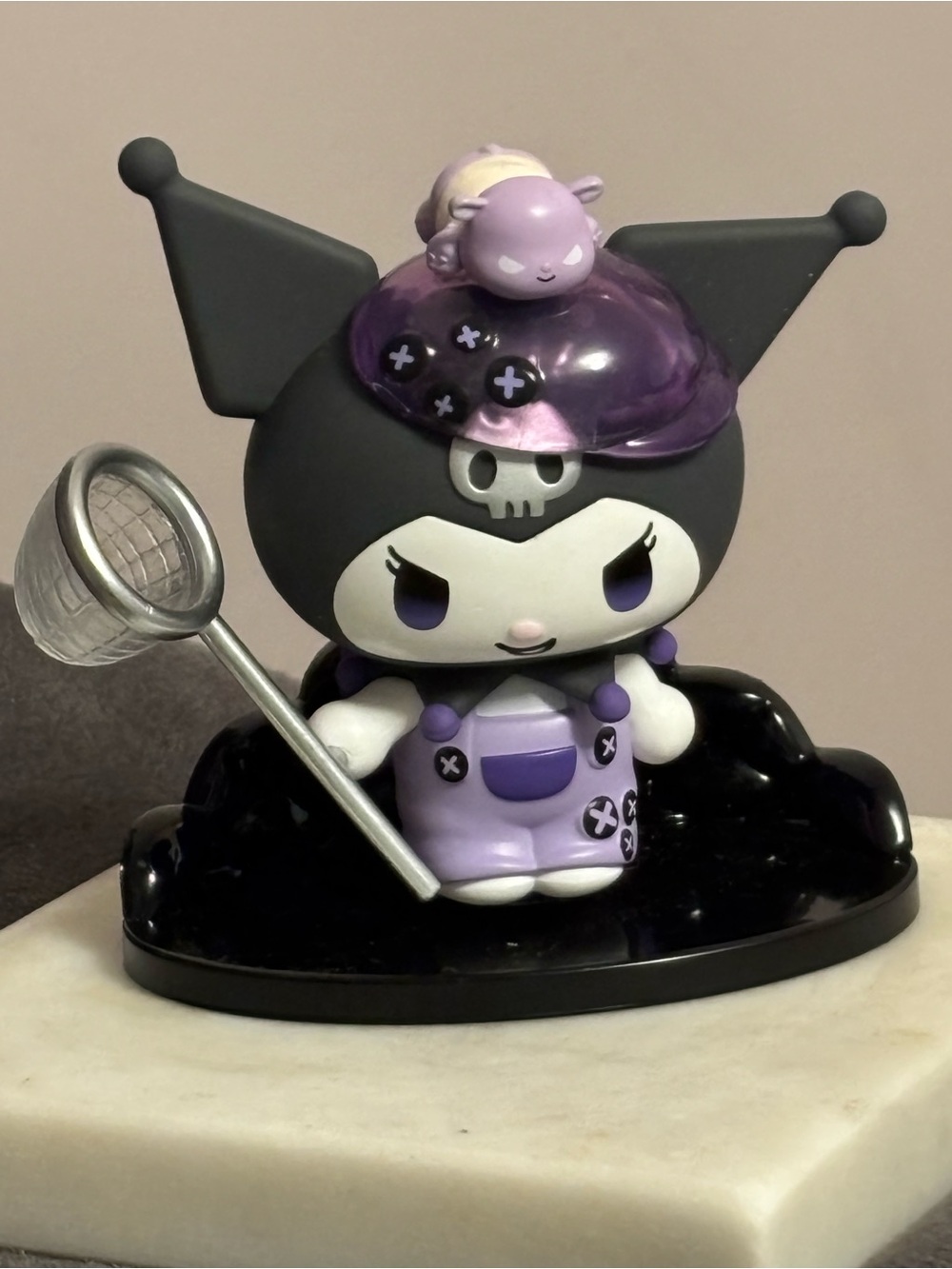 💜 Sanrio Kuromi Werewolves of Miller’s Hollow Top Toy Includes Stand 💜